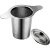 Extra Fine 18/8 Stainless Steel Tea Infuser Mesh Strainer With Large Capacity & Perfect Size Double Handles For Hanging On Teapots, Mugs, Cups To Steep Loose Leaf Tea And Coffee -Home Appliance Store 68107878 1