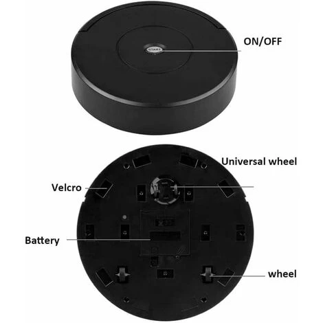 Intelligent Sweeping Robot, Cleaner Sweeping Robot, Household Automatic Intelligent Floor Cleaning Robot Dust Collector Black 4 Intelligent Sweeping Robot, Cleaner Sweeping Robot, Household Automatic Intelligent Floor Cleaning Robot Dust Collector Black - Image 2