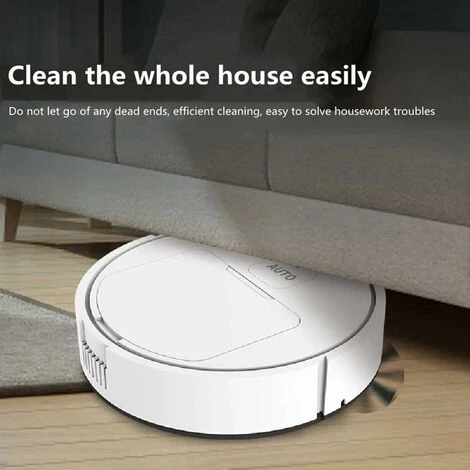 Automatic Robot Cleaner 3 In 1 Intelligent Robot Sweeper Household Lazy Vacuum Cleaner Wireless Cleaning Sweeping Robot, White B 6 Automatic Robot Cleaner 3 In 1 Intelligent Robot Sweeper Household Lazy Vacuum Cleaner Wireless Cleaning Sweeping Robot, White B - Image 4