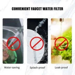 Faucet Water Filter Purifier Kitchen Faucet Filtration Activated Carbon Removes Chlorine Fluoride Heavy Metals Hard Water Softener -Home Appliance Store 70367410 3