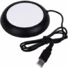 USB Cup Warmer Drink Warmer Hot Plate Coasters For Coffee Warmer Utensils For Bar Office Home(Black) -Home Appliance Store 71418919 1