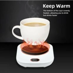 USB Cup Warmer, Portable Electric Hot Plate Small Cup Touch Button Cup Warmer Cup Warmer With USB Charging Cable For Home/Office/Travel -Home Appliance Store 71418934 4