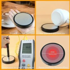 Coffee Cup WarmerㄛUSB Electric Heated Coaster,Teapot Warmer,Provides Consistent Temperature For Coffee, Milk And Beverages In Office And Home -Home Appliance Store 71418951 4
