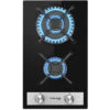 Built-in 2 Burners Gas Hob, Black Tempered Glass Gas Cooktop, NG/LPG Convertible Gasland Chef GH30BF -Home Appliance Store 71426697 1