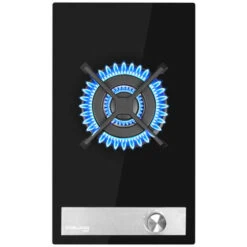 Built-in Gas Hob, Black Tempered Glass Gas Cooktop, 3.4kW Triple Ring Burner Gasland Chef GH12BF
