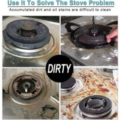 8Pcs Gas Hob Protector Teflon Silver Hob Gas Protector Gas Stove Protector Gas Stove Gas Burner Protector Non-stick Corrosion Protector (Silver 2727cm) -Home Appliance Store 71973283 3