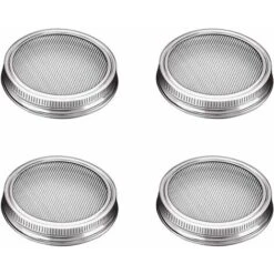 Pack Stainless Steel Sprouting Jar Lid Kit For Excellent Ventilation Wide Mouth Mason Jars Mason Jars For Making
