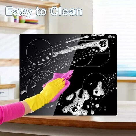 Karinear Ceramic Hob, 60cm Built-in 4 Zones Electric Cooktop With Dual Oval Zone 6600W, Hard Wired, No Plug Included 7 Karinear Ceramic Hob, 60cm Built-in 4 Zones Electric Cooktop With Dual Oval Zone 6600W, Hard Wired, No Plug Included - Image 5