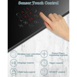 Induction Hob, Karinear 4 Burner Induction Cooker, Built-in Induction Hob, Electric Hob With Touch Control, Timer, Child Lock, 6600W -Home Appliance Store 72566713 4