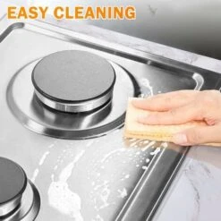 2 Burners Gas Hob, Built-in Gas Cooktop With With Flame Failure Protection 30cm Stainless Steel LPG/NG Convertible Included Plug -Home Appliance Store 72566714 4