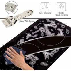 NOXTON Induction Hob Built-in 2 Zone Domino Electric Hobs With Touch Controls Black Glass Hot Plate 30cm 3500W -Home Appliance Store 72566725 5