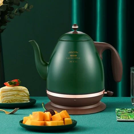 Retro Electric Kettle 304 Stainless Steel Household Appliances 1.5l Portable Travel Water Boiler 1500w European Style Coffee Pot Red 6 Retro Electric Kettle 304 Stainless Steel Household Appliances 1.5l Portable Travel Water Boiler 1500w European Style Coffee Pot Red - Image 4