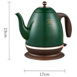 Retro Electric Kettle 304 Stainless Steel Household Appliances 1.5l Portable Travel Water Boiler 1500w European Style Coffee Pot Green 11 Retro Electric Kettle 304 Stainless Steel Household Appliances 1.5l Portable Travel Water Boiler 1500w European Style Coffee Pot Green -Home Appliance Store 74691844 5