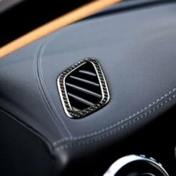 For A Gla Cla Class W176 X156 C117 Carbon Fiber Dashboard Condition Outlet Decor Cover Trim -Home Appliance Store 74691860 4