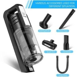 Powerful Car Vacuum Cleaner 5500pa Portable Handheld 100w Wet & Dry Use Rechargeable Home Car Vacuum Cleaner -Home Appliance Store 74691961 5