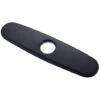 Bathroom Kitchen Tap Deck 10 Matt White Badge Kitchen Plate For 1 Or 3 Holes, 1 Room, Black -Home Appliance Store 76384243 1