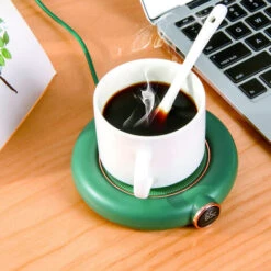 Coffee Mug Warmer For Desk Auto Shut Off USB, Electric Beverage Warmer For Coffee,Cocoa,Tea,Milk Green -Home Appliance Store 77431935 4
