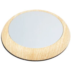 USB Coffee Mug Warmer, Wood Grain Cup Warmer Beverage Mug Heat Mat Water Milk Warmer Plate Shallow Wood Grain