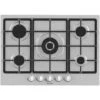 70cm Gas Hob In Stainless Steel, 5 Burner, Cast Iron Supports - Hisense GM773XF -Home Appliance Store 77539507 1