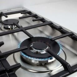 70cm Gas Hob In Stainless Steel, 5 Burner, Cast Iron Supports - Hisense GM773XF -Home Appliance Store 77539507 3