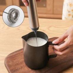 Milk Frother Rechargeable Operated Frother For Coffee, Frother Whisk, Mini Blender Handheld And Electric Mixer Yellow -Home Appliance Store 78326951 3