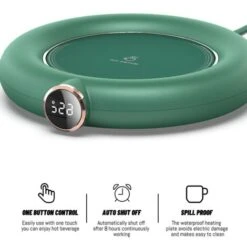 Coffee Mug Warmer&Cup Warmer For Office Desk Use, Electric Beverage Warmer, Coffee Warmer Plate For Cocoa Green -Home Appliance Store 78326969 3