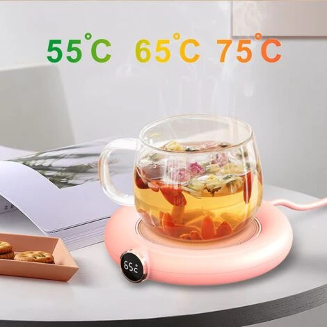 Coffee Mug Warmer&Cup Warmer For Office Desk Use, Electric Beverage Warmer, Coffee Warmer Plate For Cocoa Pink 5 Coffee Mug Warmer&Cup Warmer For Office Desk Use, Electric Beverage Warmer, Coffee Warmer Plate For Cocoa Pink - Image 3