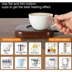 Cup Warmer For Coffee, Cocoa, Tea, Milk, Drinks, Cup Warmer With 3 Adjustable Temperature Settings (up To 149℉/65℃) -Home Appliance Store 78705608 3