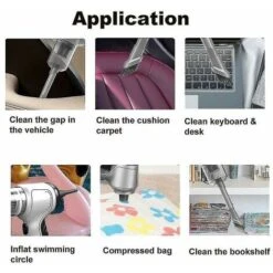 120w Cordless Air Blower Handheld Portable Air Duster Mini 9000pa B - _happyshop -Home Appliance Store 79988150 4