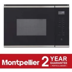 Built-in Microwave Oven With Grill In Black, 25L 900W - Montpellier MWBI73B -Home Appliance Store 80334023 5