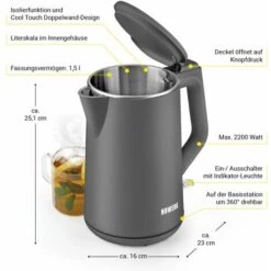 N8WERK Kettle, 1.5L -Home Appliance Store 82678004 3