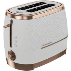 Beko Off White & Rose Gold Cosmopolis Dome Kettle & 2 Slice Toaster Set -Home Appliance Store 83670608 5