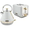 Tower Cavaletto Pyramid Kettle And 2 Slice Toaster Set Optic White -Home Appliance Store 83671076 1