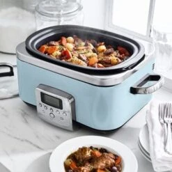 GreenPan Non-Stick Slow Cooker 6L Blue -Home Appliance Store 83671432 3