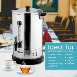 Commercial Catering Urn Kitchen Hot Water Boiler Tea Coffee Stainless Steel 15L 10 Commercial Catering Urn Kitchen Hot Water Boiler Tea Coffee Stainless Steel 15L -Home Appliance Store 83743794 4