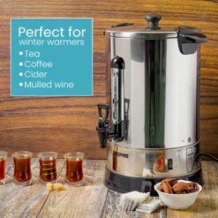 Commercial Catering Urn Kitchen Hot Water Boiler Tea Coffee Stainless Steel 15L 11 Commercial Catering Urn Kitchen Hot Water Boiler Tea Coffee Stainless Steel 15L -Home Appliance Store 83743794 5