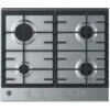 Hoover 60cm 4 Burner Gas Hob In Stainless Steel, Cast Iron Grids - HHG6BRK3X -Home Appliance Store 86105410 1