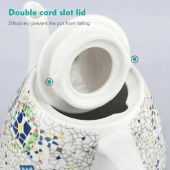 GTA Ceramic Electric Kettle, Boil Water Quickly And Easily, Removable Swivel Base And Boil Dry Protection, Hassle-Free Auto Shutoff, 1.5L, Pattern -Home Appliance Store 86207772 3