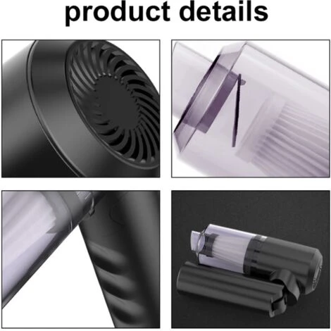 120W/20000Pa Powerful Suction Handheld Portable Car Vacuum Cleaner 7 120W/20000Pa Powerful Suction Handheld Portable Car Vacuum Cleaner - Image 5