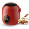 1.2L Mini Steam Rice Cooker With Removable Non-Stick Pot And Indicator Lights - Perfect Rice In Minutes For 1-2 People,Red -Home Appliance Store 86604511 1
