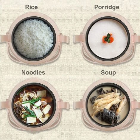 1.2L Mini Steam Rice Cooker With Removable Non-Stick Pot And Indicator Lights - Perfect Rice In Minutes For 1-2 People,Red 7 1.2L Mini Steam Rice Cooker With Removable Non-Stick Pot And Indicator Lights - Perfect Rice In Minutes For 1-2 People,Red - Image 5