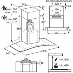 Zanussi ZHC92352X 90cm Chimney Hood With Curved Glass - Stainless Steel 7 Zanussi ZHC92352X 90cm Chimney Hood With Curved Glass - Stainless Steel -Home Appliance Store 86764627 3