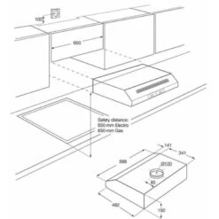 Zanussi Cooker Hood Stainless Steel & Black -Home Appliance Store 86764652 3