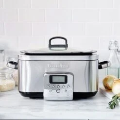 GreenPan Non-Stick Slow Cooker 6L Stainless Steel -Home Appliance Store 87186027 2