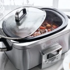 GreenPan Non-Stick Slow Cooker 6L Stainless Steel -Home Appliance Store 87186027 4