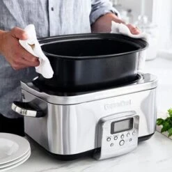 GreenPan Non-Stick Slow Cooker 6L Stainless Steel -Home Appliance Store 87186027 5