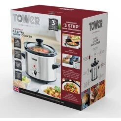 Tower 1.5 Litre Stainless Steel Slow Cooker -Home Appliance Store 87568710 2