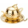 Tea Infuser Teapot - Stainless Steel Infuser (Gold) 1 Tea Infuser Teapot - Stainless Steel Infuser (Gold) -Home Appliance Store 87859550 1