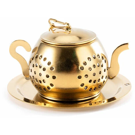 Tea Infuser Teapot - Stainless Steel Infuser (Gold) 7 Tea Infuser Teapot - Stainless Steel Infuser (Gold) - Image 5
