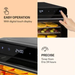 Klarstein Shaftesbury Dehydrator 700W Timer Function 35-85°C Digital Touch Display -Home Appliance Store 88716596 3